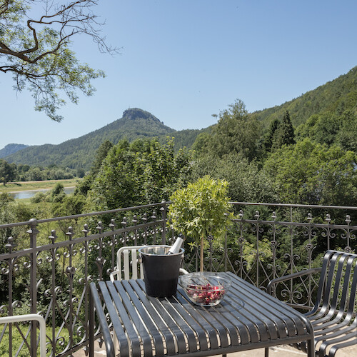 Aussicht vom Balkon