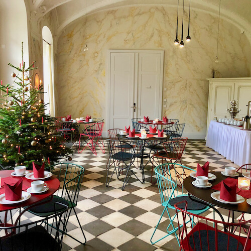 Gartensaal, weihnachtlich