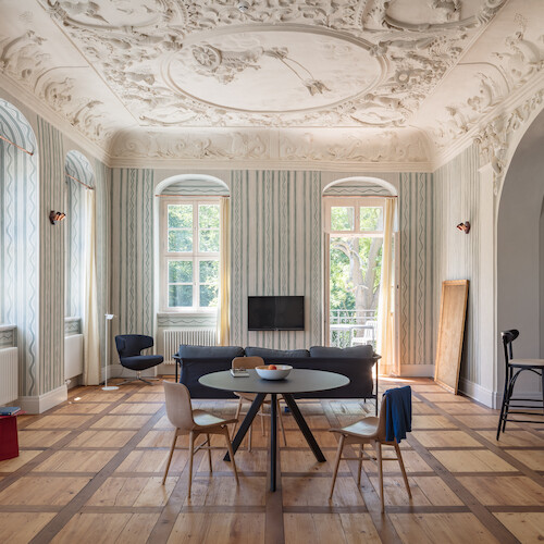 Barock-Salon im Schloss Prossen